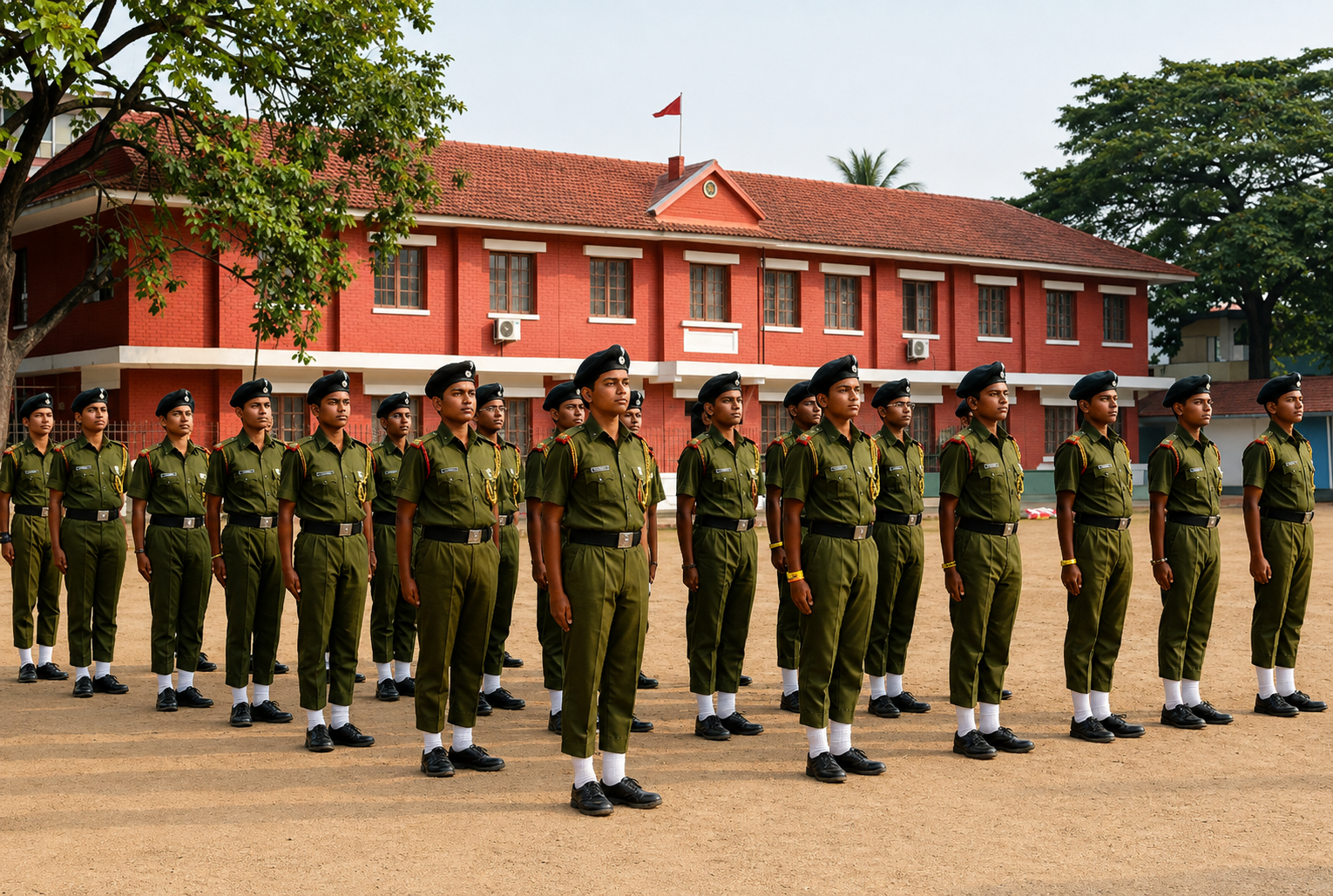 Students preparing for Sainik Schools entrance examinations